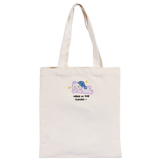 head in the clouds Tote Bag