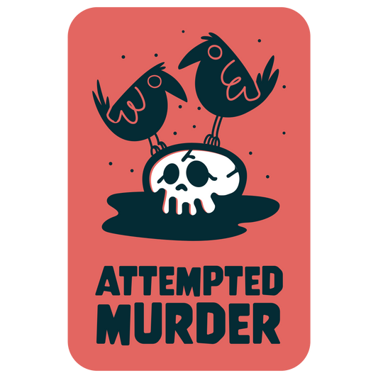 [WBUC] SG CROWS Waterproof Sticker - Attempted Murder