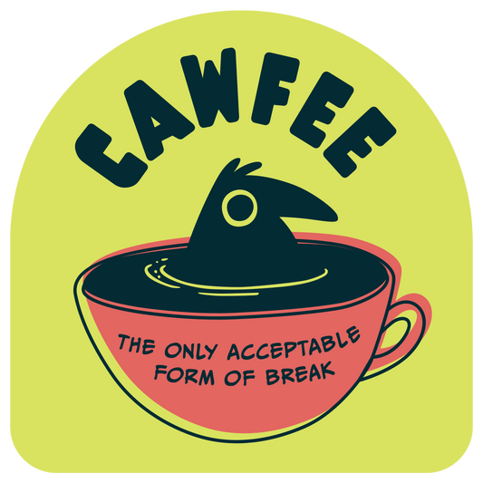 [WBUC] SG CROWS Waterproof Sticker - Cawfee