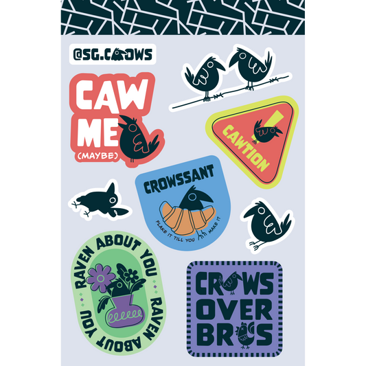 [WBUC] SG CROWS Waterproof Sticker Sheet