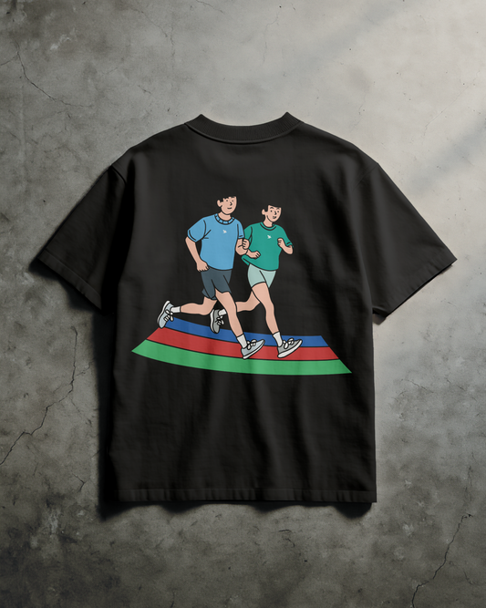 TM RUN CLUB Oversized Graphic Tshirt