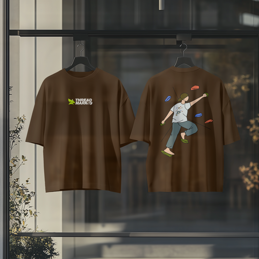 Bouldering Oversized Graphic Tshirt