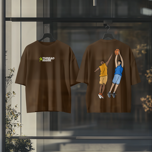 Basketball Oversized Graphic Tshirt