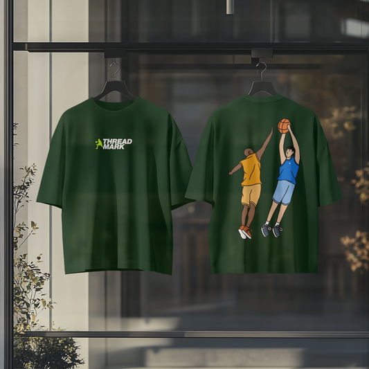 Basketball Oversized Graphic Tshirt