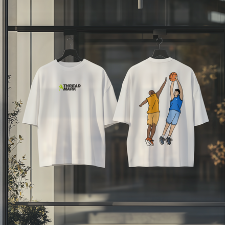 Basketball Oversized Graphic Tshirt