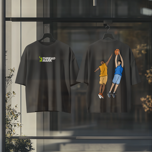 Basketball Oversized Graphic Tshirt
