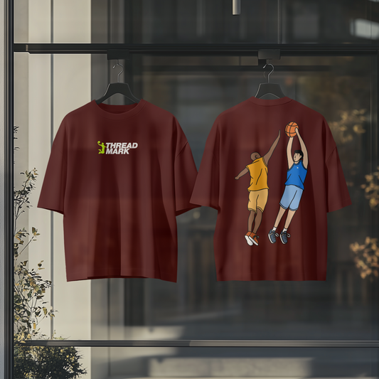 Basketball Oversized Graphic Tshirt