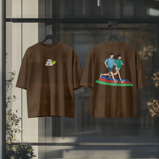 TM RUN CLUB Oversized Graphic Tshirt