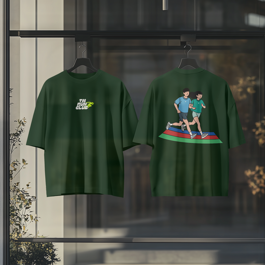 TM RUN CLUB Oversized Graphic Tshirt