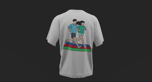 TM RUN CLUB Oversized Graphic Tshirt